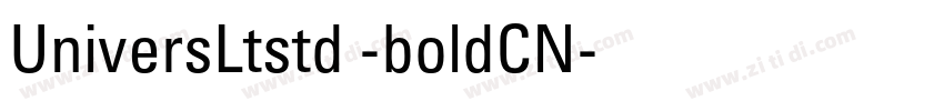 UniversLtstd -boldCN字体转换